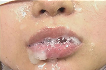 Very Messy Cum Facial on Japanese School Girl